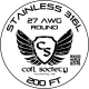 27 AWG Stainless Steel 316L — 200ft