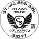 28 AWG Stainless Steel 316L — 200ft