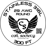 29 AWG Stainless Steel 316L