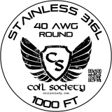 40 AWG Stainless Steel 316L