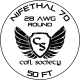 28 AWG Nifethal 70 — 50ft