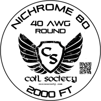 40 AWG Nichrome 80 — 2000ft
