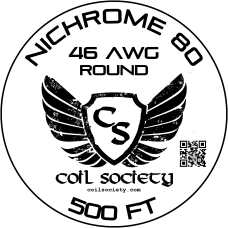 46 AWG Nichrome 80 — 500ft